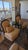 2 slipper chairs sold together, seat is 30" x 22", height of seat is 21", max height of back is 42", with matching back...