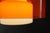 Mid 20th Century Mid-Century Opaline and Orange Glass Pendant Lights - a Pair For Sale - Image 14 of 18