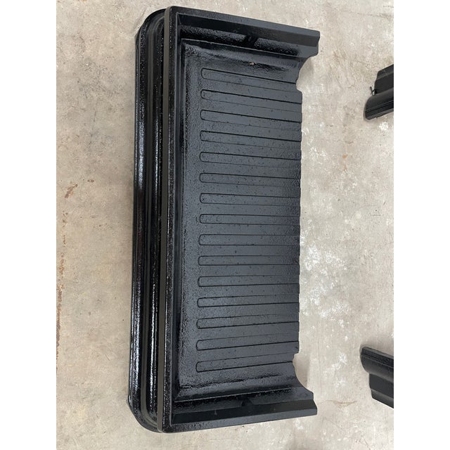 19th Century Complete 24" Antique Cast Iron Fireplace – Ornate Victorian Set From New Orleans For Sale - Image 12 of 15