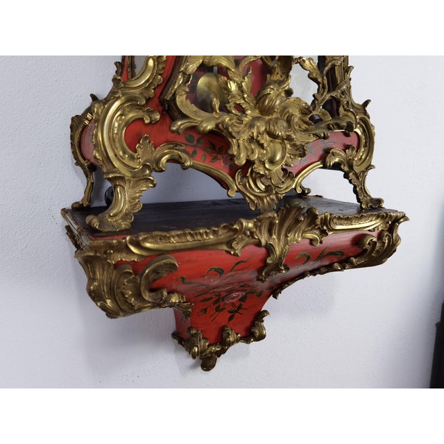 Antique Neuchâtel Pendulum Clock with Console, 1760-80, with Three Bells, 1770 For Sale - Image 16 of 18