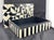 Boho Chic Black and White Geometric Patterned Faux-Bone Inlaid Wood Box For Sale - Image 3 of 8