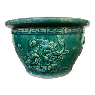 Plant Pot Jade Dragon Foo Dog Planter For Sale