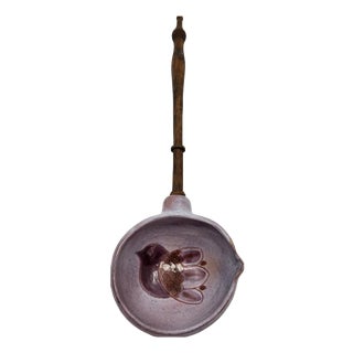 Vintage Ceramic Ladle by the Cloutier Brothers, 1950s For Sale