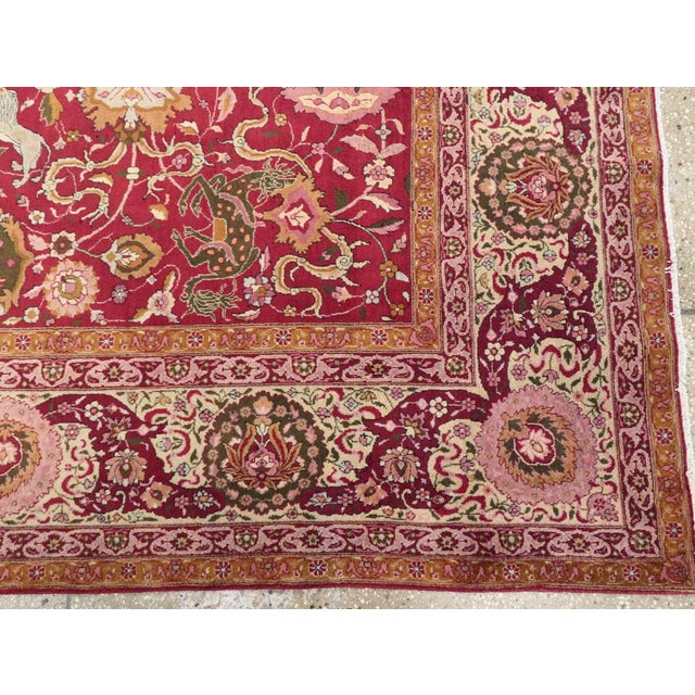 Galerie Shabab Collection Early 20th Century Indian Lahore Rug For Sale - Image 9 of 10