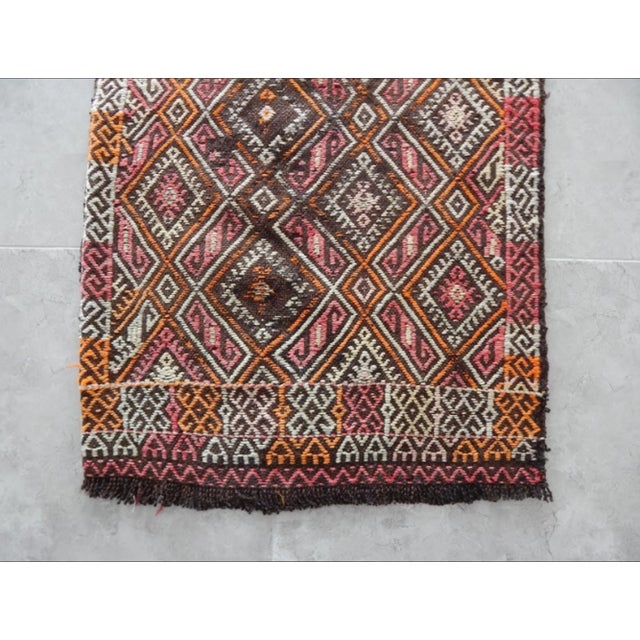 Vintage Anatolian Turkish Cicim Kilim Rug For Sale In Philadelphia - Image 6 of 8