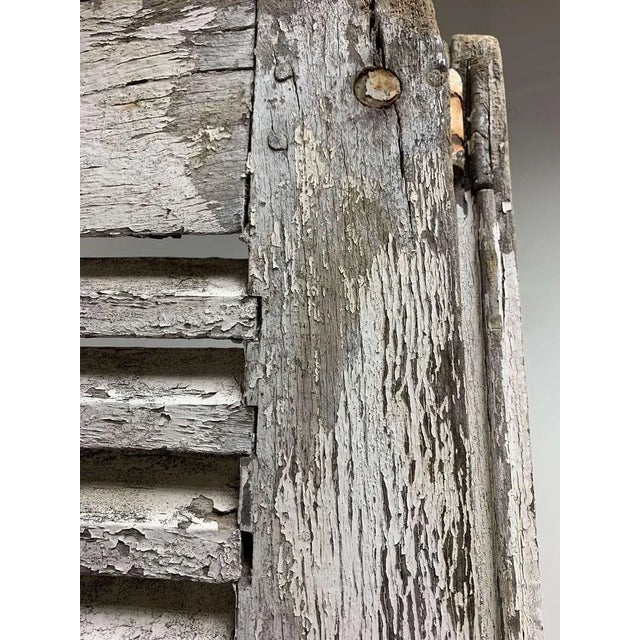 Antique French Two Part Shutters, 1890s For Sale - Image 6 of 12