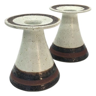 Bruno Gambone Candlesticks, 1970s, Set of 2 For Sale