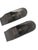 Glass Vintage Space Age Wall Lamps in Smoked Glass, 1970s, Set of 2 For Sale - Image 7 of 15