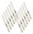 Early 20th Century Pearl Handle Dinner Knives, Sterling Cuffs, Set of 12 For Sale