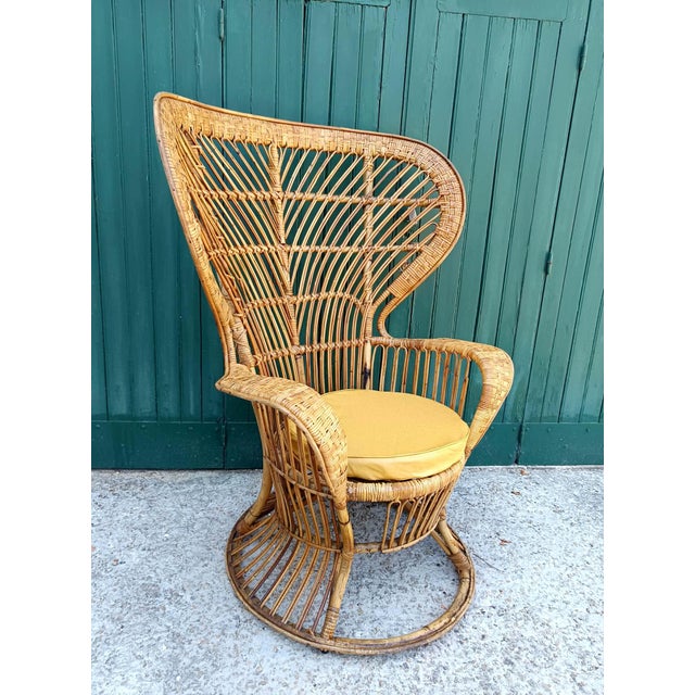 Emmanuelle Armchair in Rattan by Gio Ponti, Italy, 1960 For Sale - Image 13 of 13