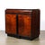 Art Deco Machine Age Waterfall Front Book-Matched Walnut & Black Lacquer Cabinet For Sale - Image 11 of 18