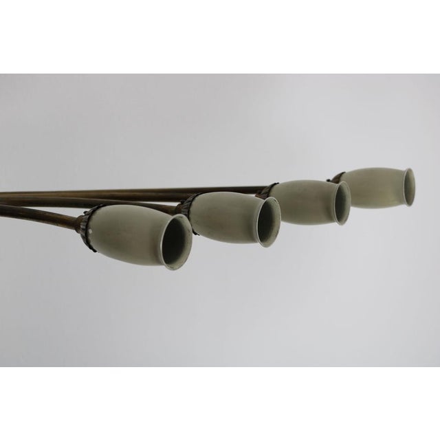 Italian Brass Lamp, 1950s For Sale - Image 15 of 18