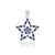 Art Deco Celestial Mosaic Pendant With Natural Sapphire in Sterling Silver For Sale - Image 3 of 15