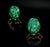 Malachite Eggs on Brass Stand Set of 2 For Sale In Los Angeles - Image 6 of 15