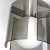Gray Italian Glass and Chrome Chandelier from Veca For Sale - Image 8 of 16