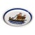 Vintage French Hand-Painted Clipper Ship Dish For Sale