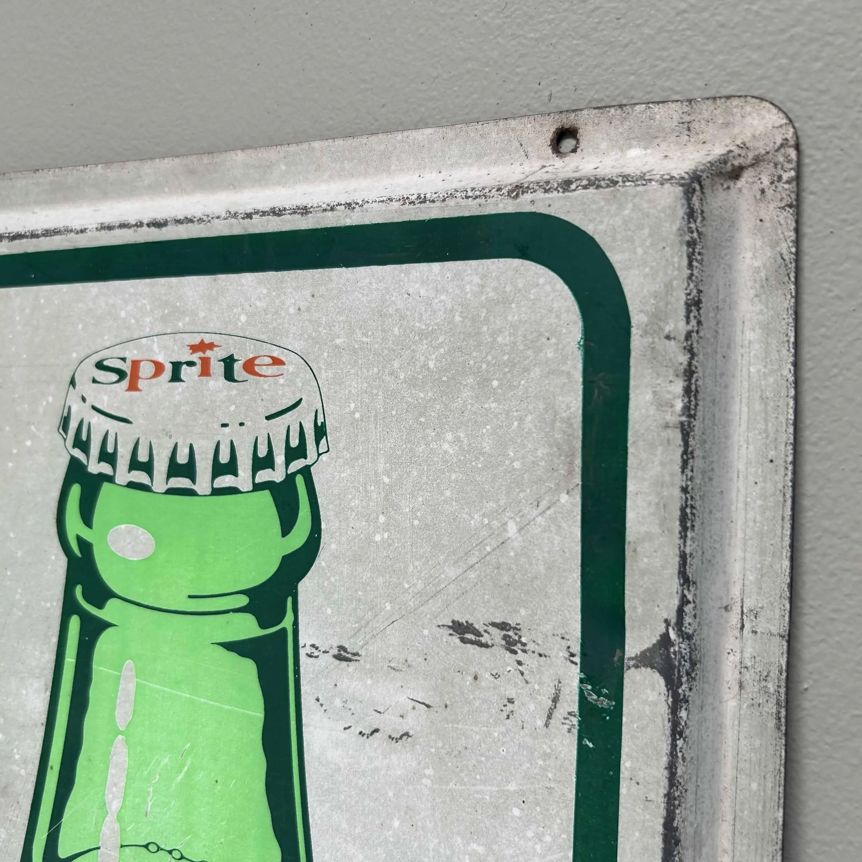 Metal Advertising Board for Sprite, Japan, 1970s | Chairish