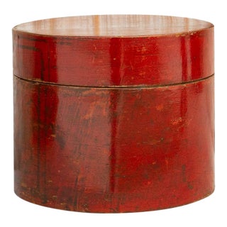 Antique Burmese Shwe Zawa Red Betel Box For Sale