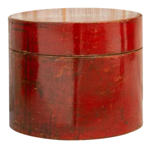 Antique Burmese Shwe Zawa Red Betel Box