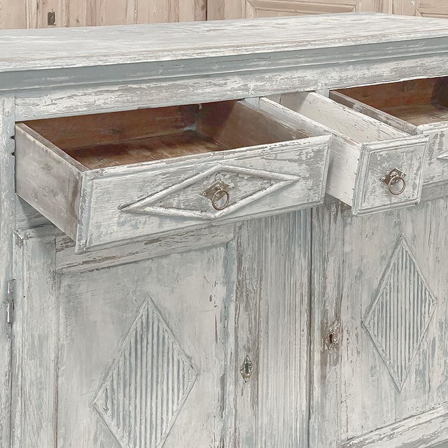 18th Century Swedish Gustavian Period Painted Buffet For Sale - Image 9 of 18