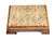 Queen Anne Mahogany Footstool with Needlepoint Upholstered Seat. The needlepoint tapestry features a soft palette in...