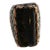 Vintage Brutalist Style Black Onyx Cocktail Ring, Size 5.5 For Sale
