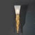Mid-Century Modern Mid-Century Hand-Blown Murano Frosted Glass Sconces With Spiral Amber Drop For Sale - Image 3 of 18
