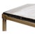 Modern Square Cocktail Table in Aged Brass and Cast Glass For Sale - Image 9 of 12