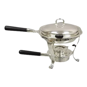 Mid 20th Century Vintage Gorham Co. English Edwardian Paw Foot Silver Plated Chafing Dish Warmer