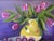 Vintage Original Still Life Floral Painting Framed For Sale - Image 11 of 12