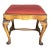 Queen Anne Style Walnut Bench by Charles Tozer C 1910 W Removable Seat For Sale