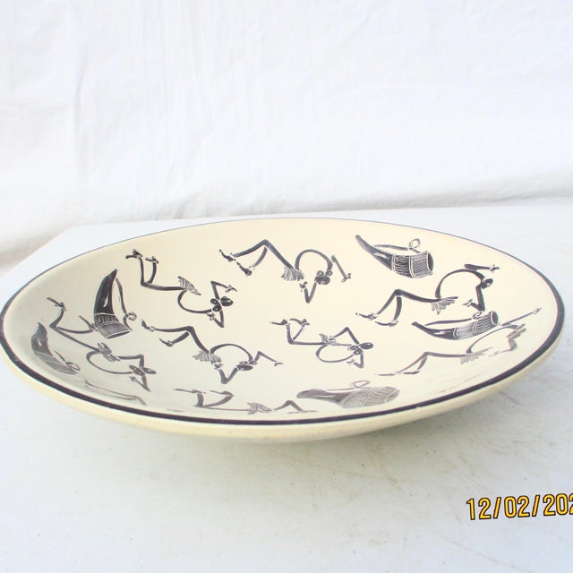 1990s Soapstone Jazz Bowl Catchall For Sale - Image 5 of 7
