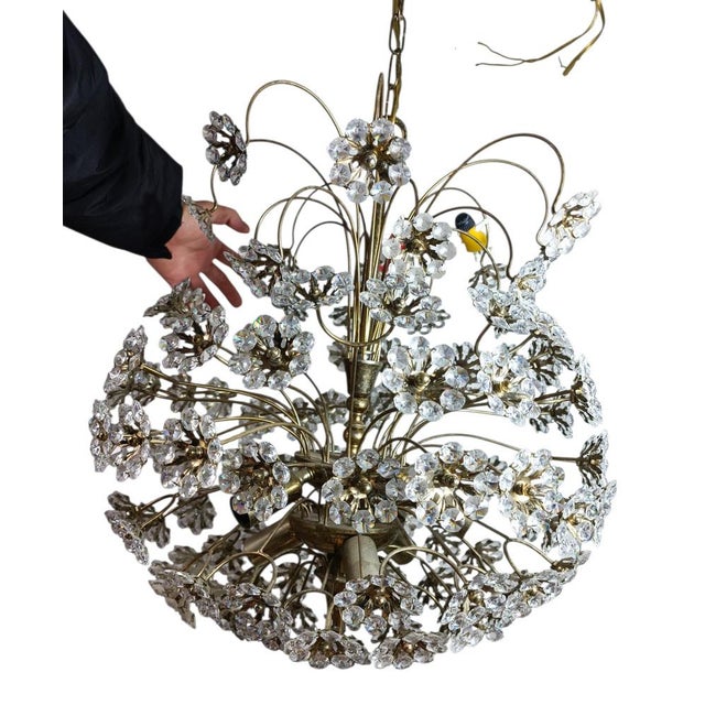 Large Snowball Sputnik Chandelier by Palwa, 1950s For Sale - Image 6 of 8