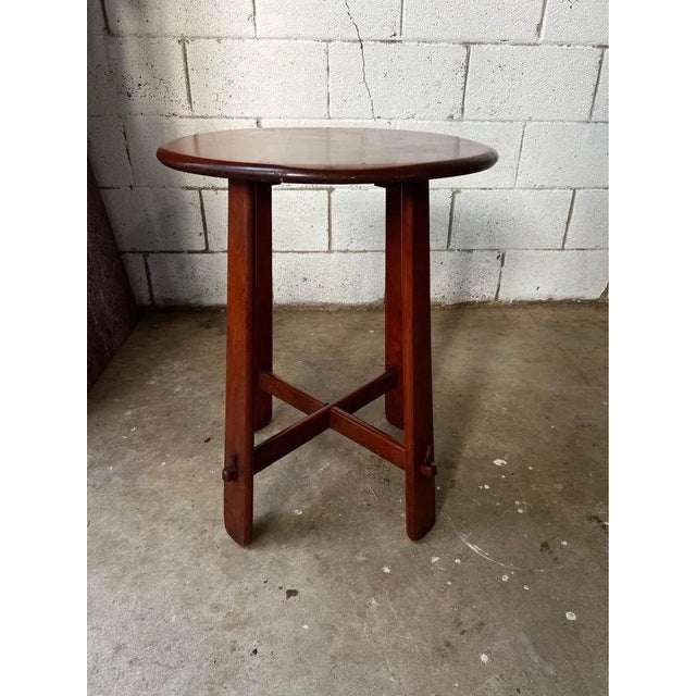 Early 20th Century Early 20th Century Antique Art & Craft Style Mahogany Side Table. For Sale - Image 5 of 8