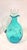 Mid-Century Handcrafted Blue Glass Pinched Decanter For Sale - Image 4 of 6