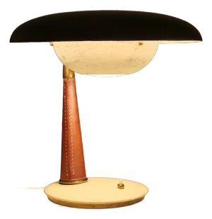 Mid-Century Italian Brass & Metal Table Lamp by Angelo Lelii for Arredoluce, 1950
