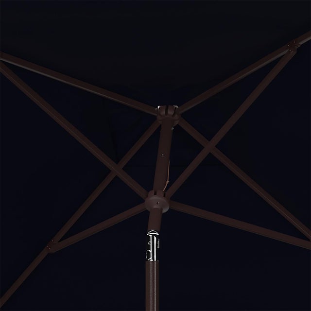 Transitional Wesler 7.5Ft Auto Tilt Square Market Umbrella, Navy For Sale - Image 3 of 5