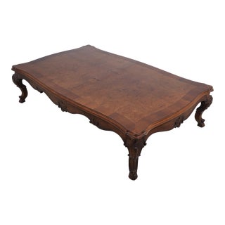 Karges Large French Louis XV Walnut Coffee Table For Sale