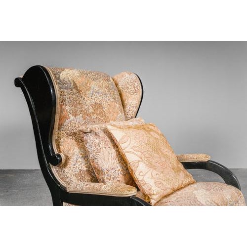 Biedermeier Wing Lounge Chair For Sale - Image 11 of 18