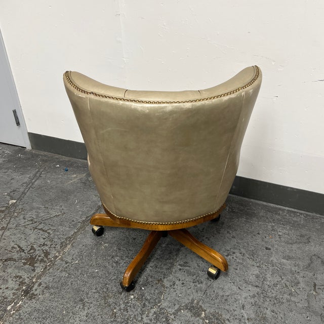 Century Furniture Camden Leather Office Chair For Sale - Image 12 of 12