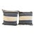 Thom Filicia Home for Eastern Accents Wainscot Denim Throw Pillows, Pair For Sale
