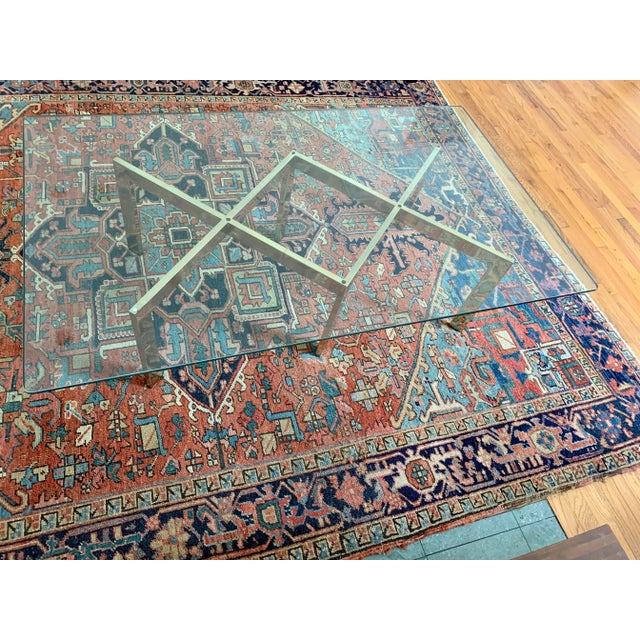 Milo Baughman, Thayer Coggin Brass Double X Coffee Table For Sale - Image 11 of 11
