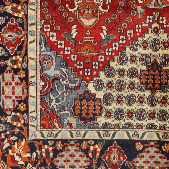 Antique Lahore Rug in Cotton & Wool, India For Sale - Image 5 of 11