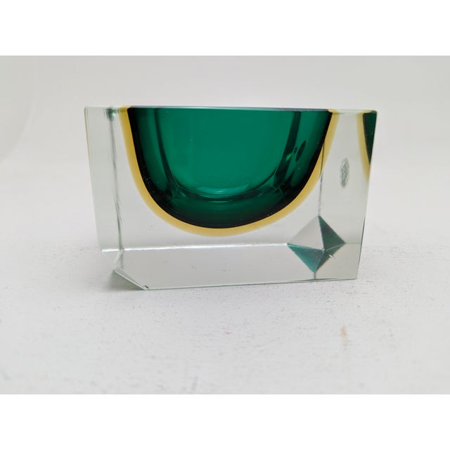 Sommerso Murano Ashtray by Flavio Poli and Alessandro Mandruzzato for Seguso Vetri d'Arte, Italy, 1960s For Sale - Image 10 of 18