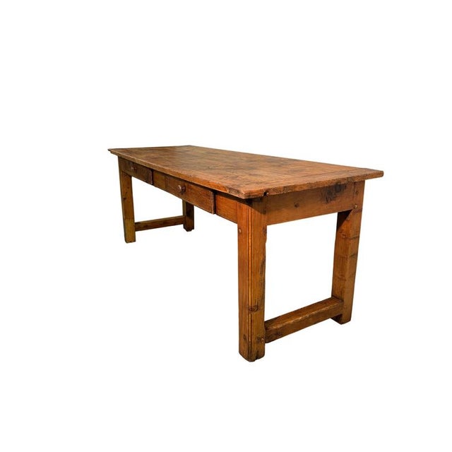 18th Century Rustic Fir Table from Gressoney-Saint-Jean For Sale - Image 6 of 8