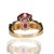 Contemporary Late 20th Century Rubelite Tourmaline Ring, Size 5 For Sale - Image 3 of 3