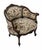 Victorian Early 20th Century Petite Needlepoint Bergère Chair With Intricately Carved Walnut Frame For Sale - Image 3 of 12