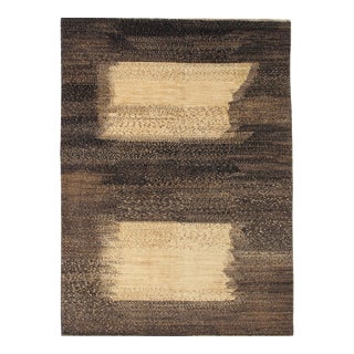 Vintage Hand-Knotted Persian Gabbeh Rug 5'0" X 6'11" For Sale