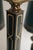 Empire Dark Green Leather and Brass Four-Arm Chandelier, France, 1960s For Sale - Image 15 of 18