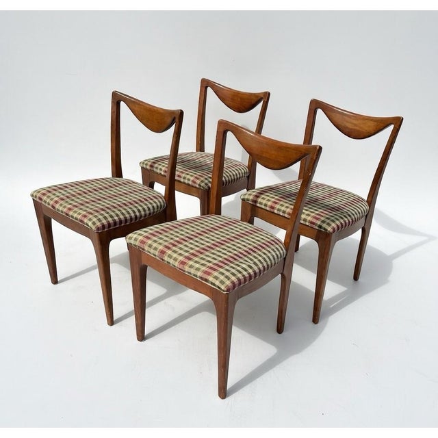 Mid-Century Modern 1950s Drexel Dining Chairs John Van Koert Dateline Collection Set of 4 For Sale - Image 3 of 3